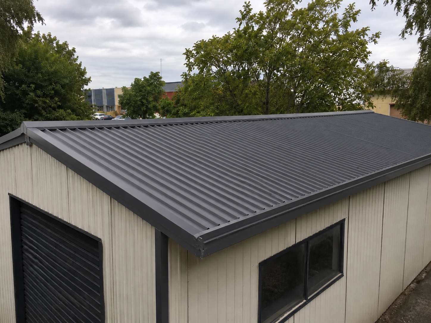 New Colorbond metal roof after replacement
